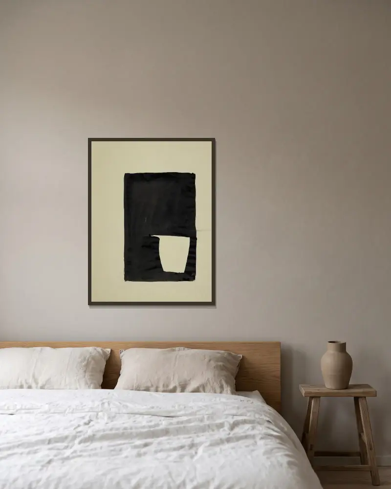L’Extravagant, 1951 – Nr. 3 von Nicolas De Staël gerahmt an einer Wand