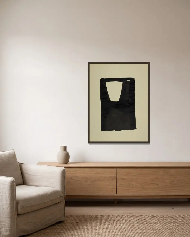 Extravagantní, 1951 – Nr. 1, Nicolas De Staël v rámu na stěně