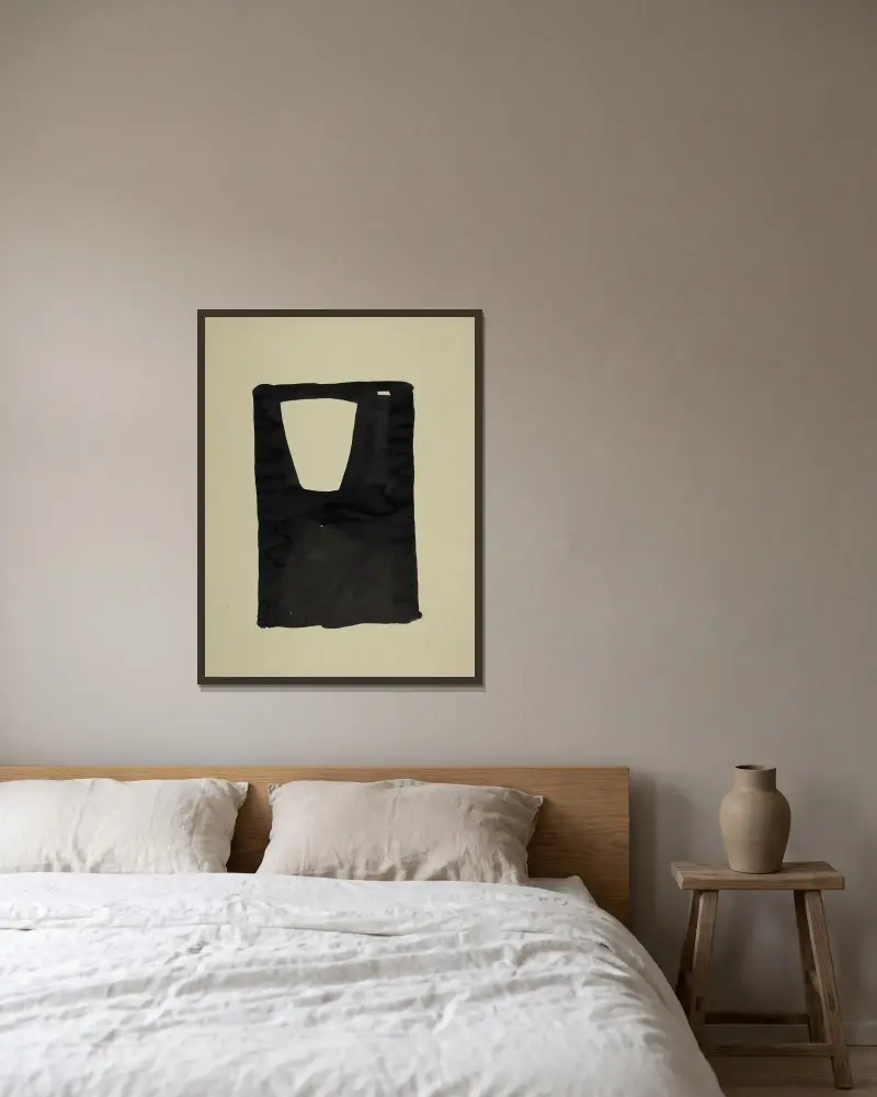 Extravagantní, 1951 – Nr. 1, Nicolas De Staël v rámu na stěně