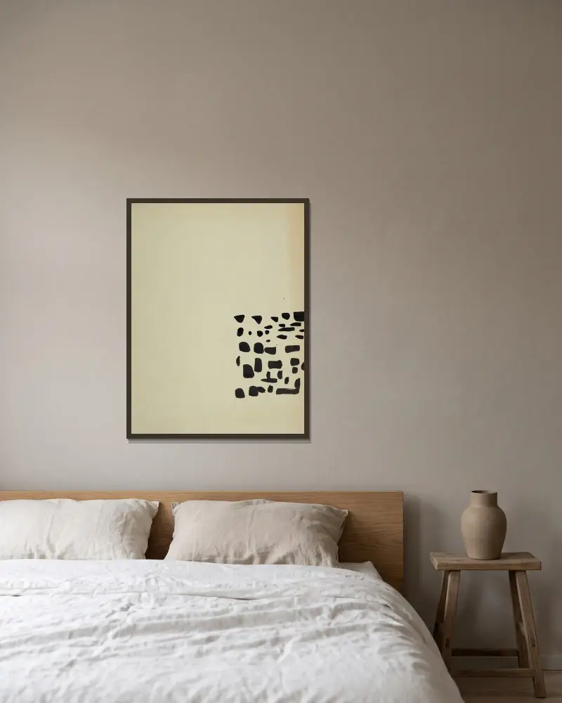Marthe av Nicolas De Staël inramad på en vägg