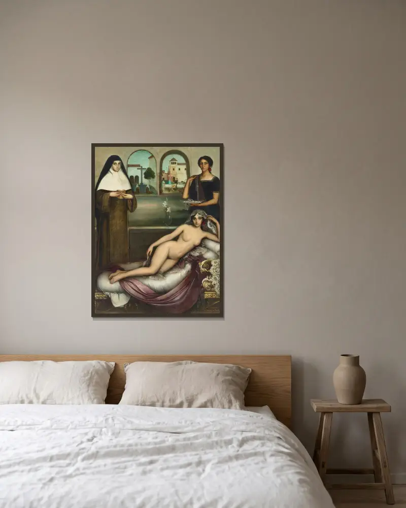Dvě cesty, Julio Romero De Torres v rámu na stěně