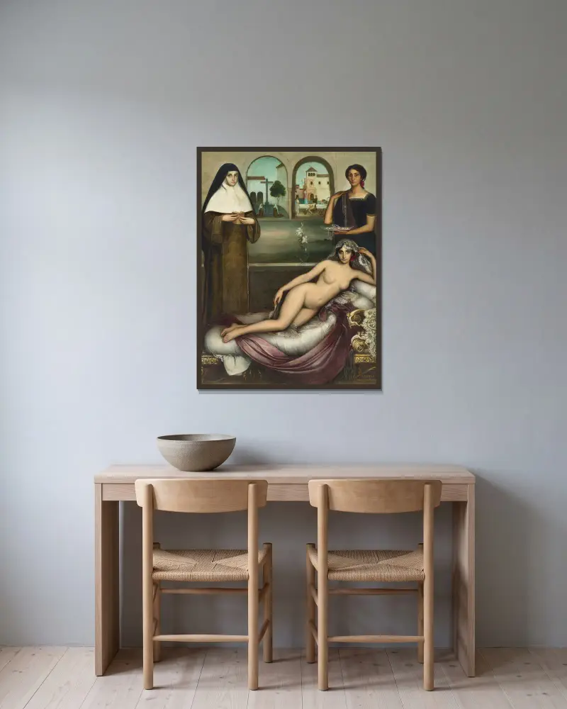 Dvě cesty, Julio Romero De Torres v rámu na stěně