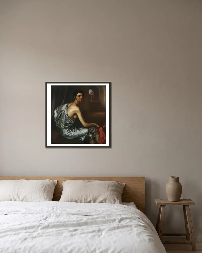 Dívka toreadora, Julio Romero De Torres v rámu na stěně