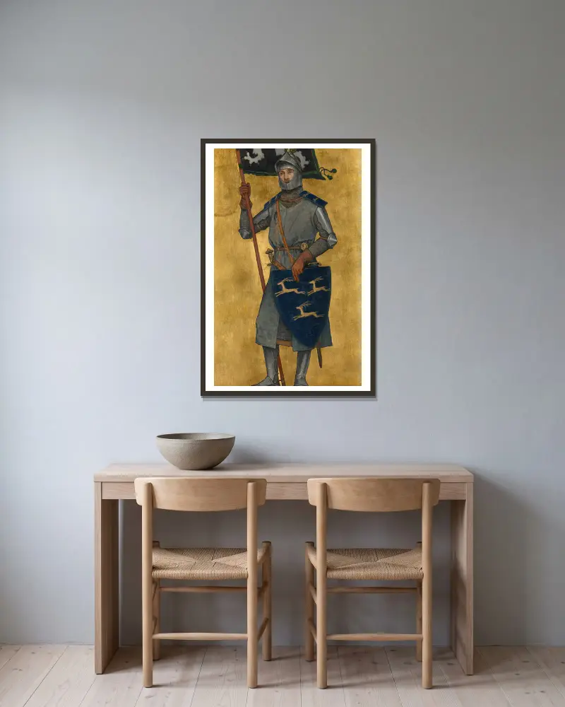 Jan Borluut von Albrecht De Vriendt gerahmt an einer Wand