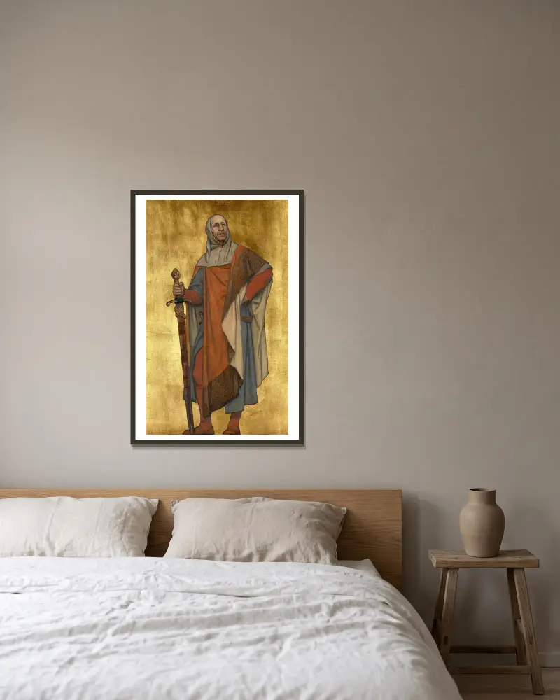 Pieter de Coninck von Albrecht De Vriendt gerahmt an einer Wand