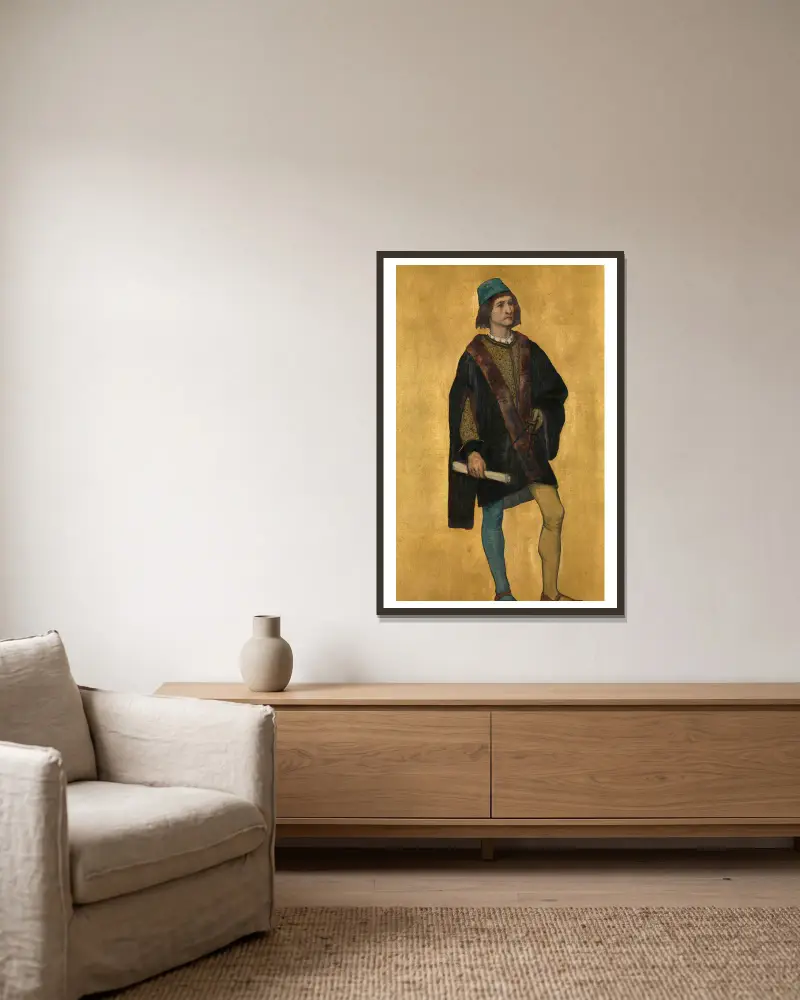 Architekt Jan van de Poele, Albrecht De Vriendt v rámu na stěně