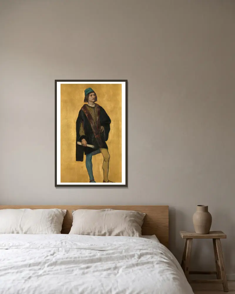 Architekt Jan van de Poele, Albrecht De Vriendt v rámu na stěně