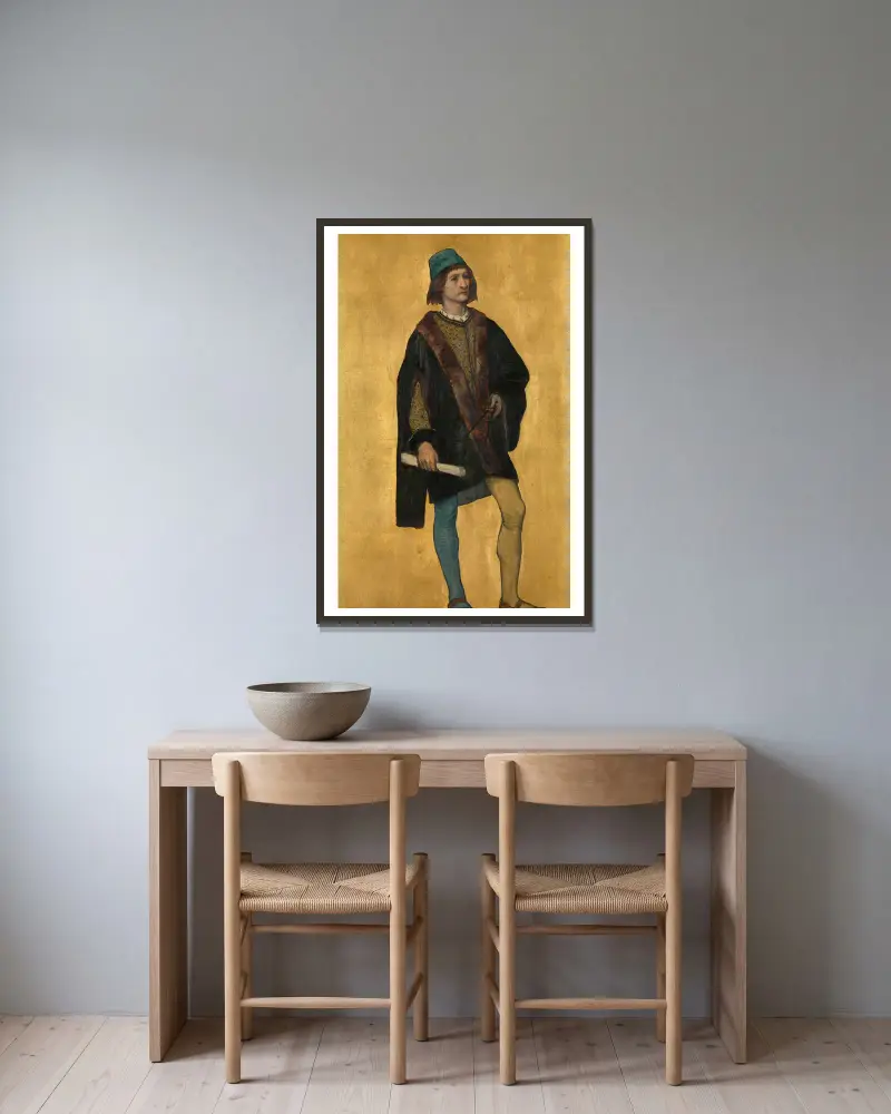 Architekt Jan van de Poele, Albrecht De Vriendt v rámu na stěně