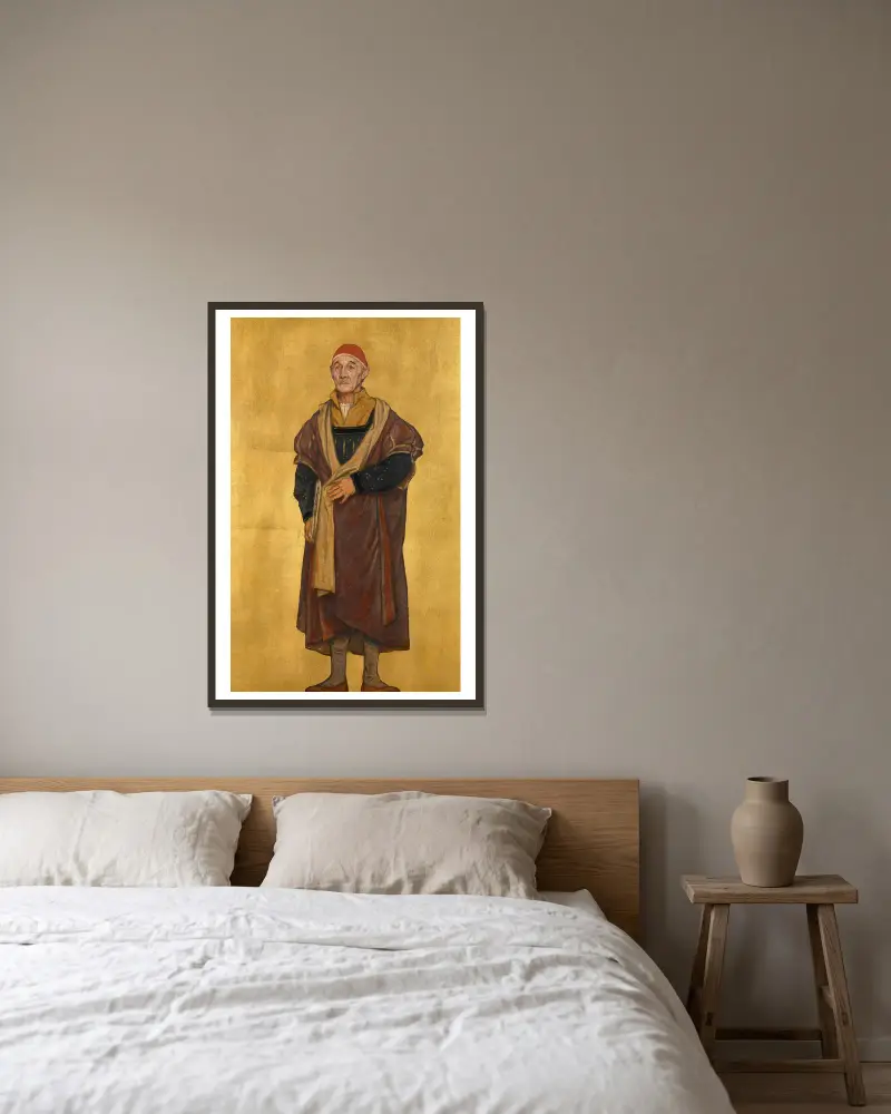 Der Maler Gerard David von Albrecht De Vriendt gerahmt an einer Wand