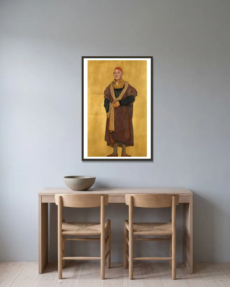 Der Maler Gerard David von Albrecht De Vriendt gerahmt an einer Wand
