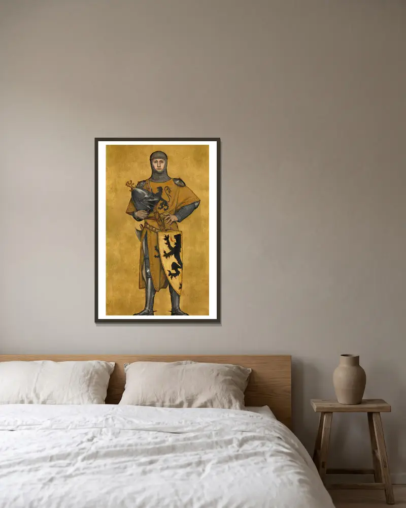 William of Jülich av Albrecht De Vriendt inramad på en vägg