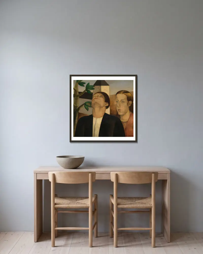 Azure av Gustave Van de Woestijne inramad på en vägg