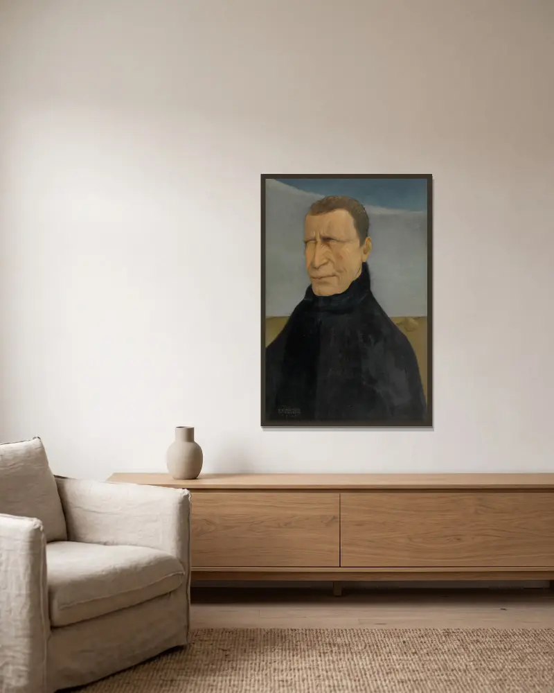 Slepý muž, Gustave Van de Woestijne v rámu na stěně