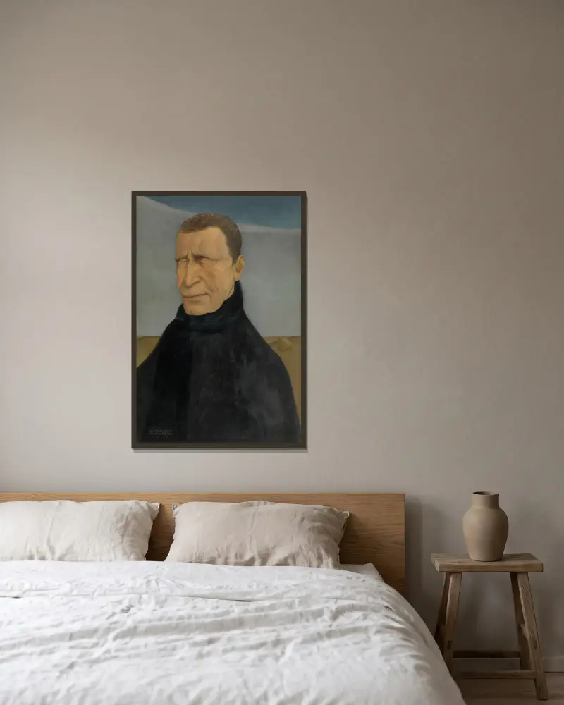 Slepý muž, Gustave Van de Woestijne v rámu na stěně