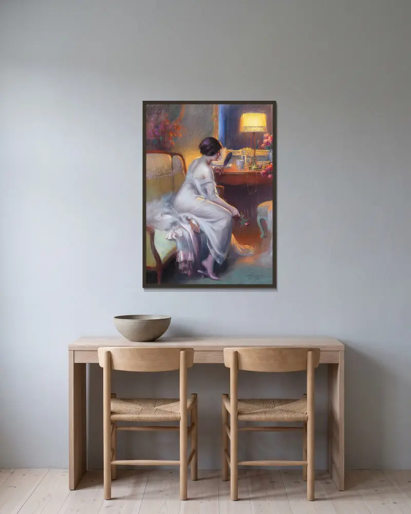 Sprawiedliwe odbicie, Delphin Enjolras w ramie na ścianie