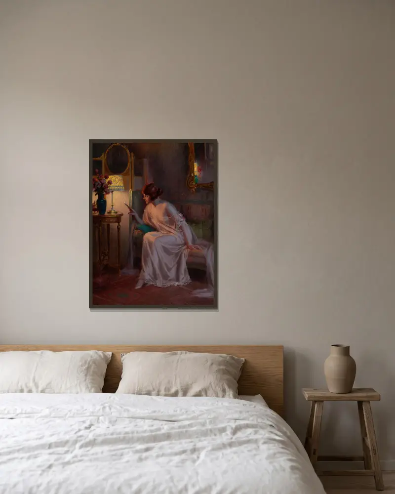 Przed snem, Delphin Enjolras w ramie na ścianie