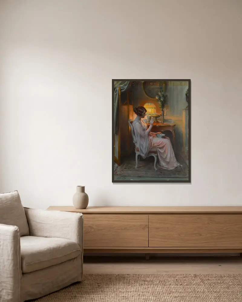 Die Seifenblasen von Delphin Enjolras gerahmt an einer Wand