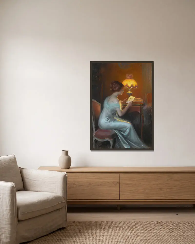 Zamyślenie, Delphin Enjolras w ramie na ścianie
