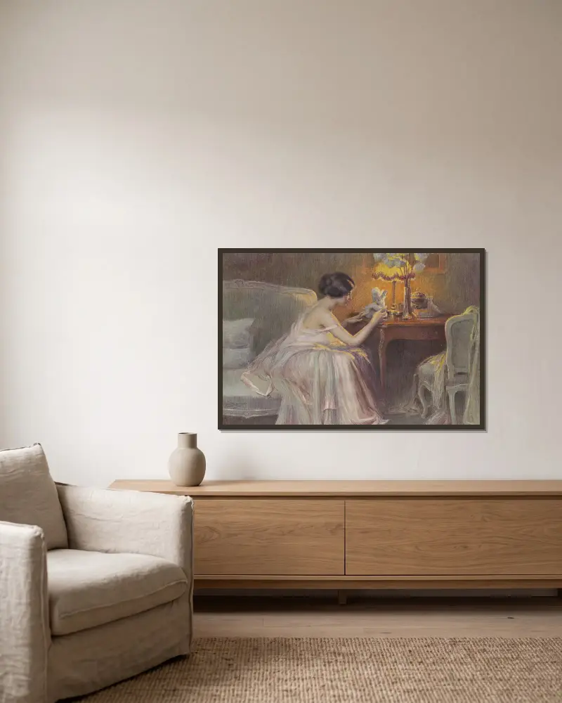Malá socha, Delphin Enjolras v rámu na stěně
