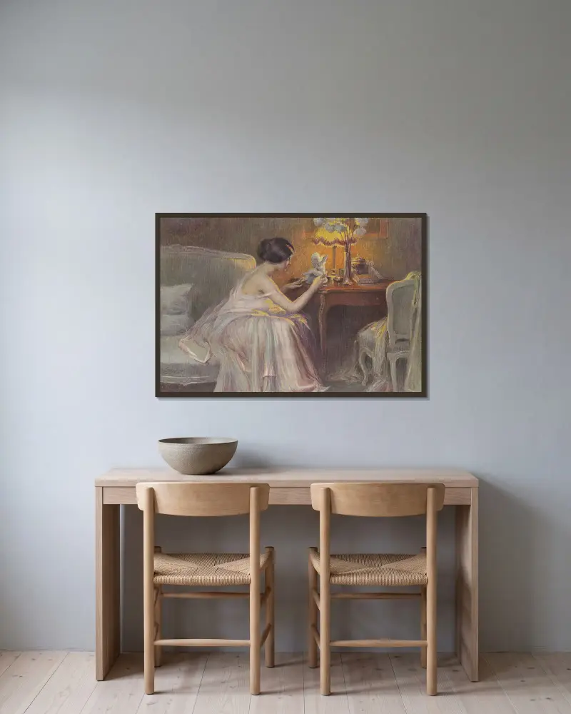 Malá socha, Delphin Enjolras v rámu na stěně