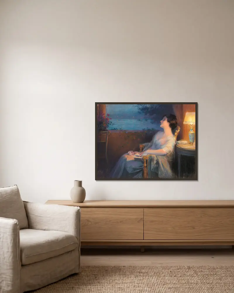 Havets sus av Delphin Enjolras inramad på en vägg