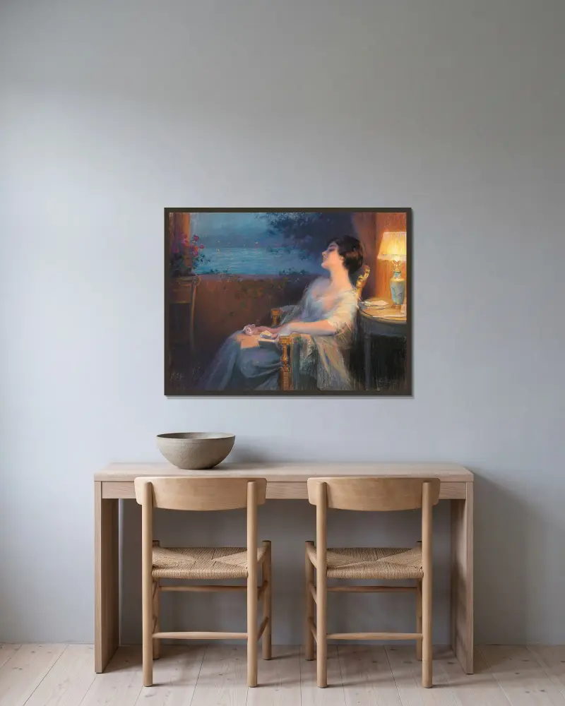 Havets sus av Delphin Enjolras inramad på en vägg