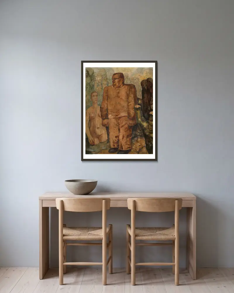 Člověk ve vesmíru, Frits van den Berghe v rámu na stěně