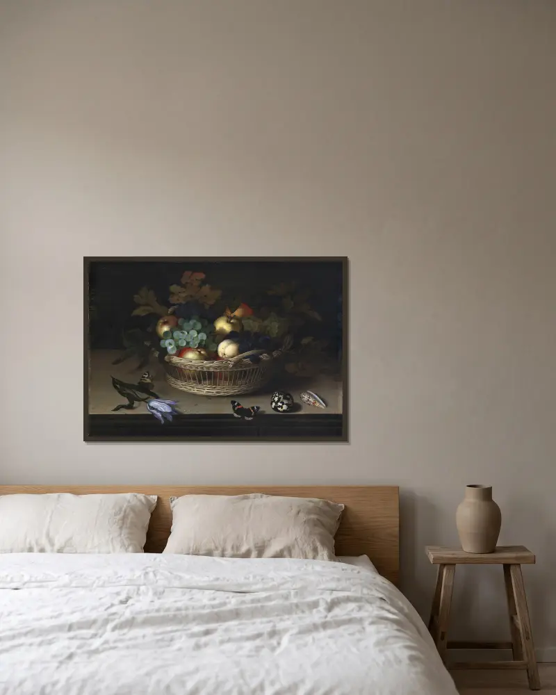 Martwa natura, Balthasar van der Ast w ramie na ścianie
