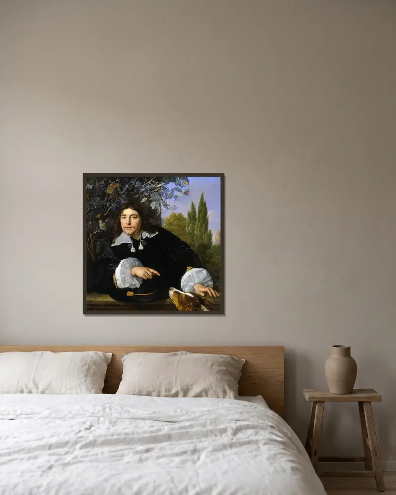 Autoportret, Bartholomeus van der Helst w ramie na ścianie
