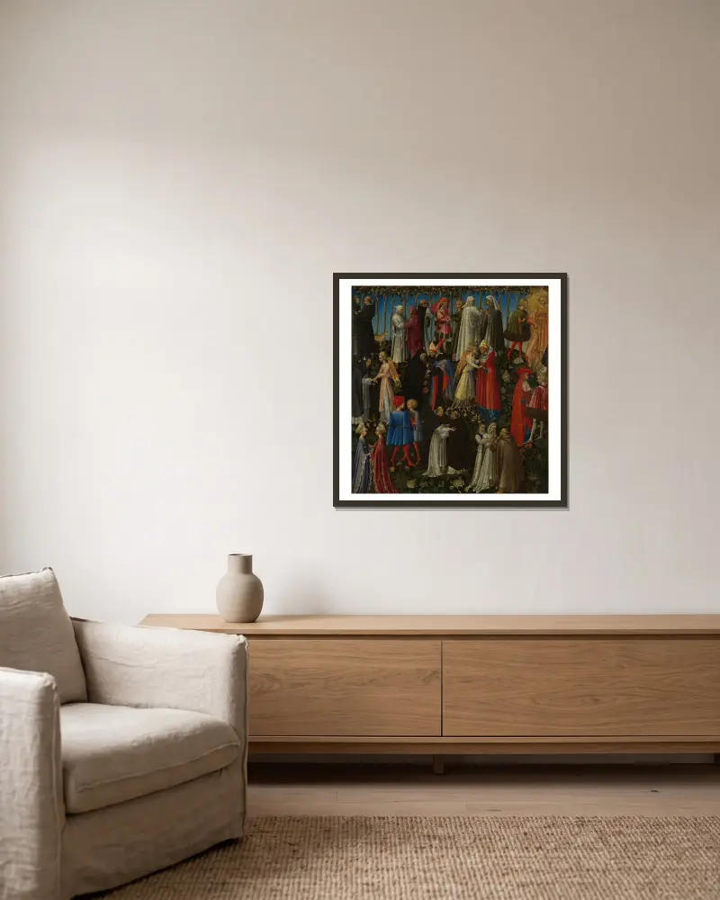 Ráj, Giovanni di Paolo v rámu na stěně