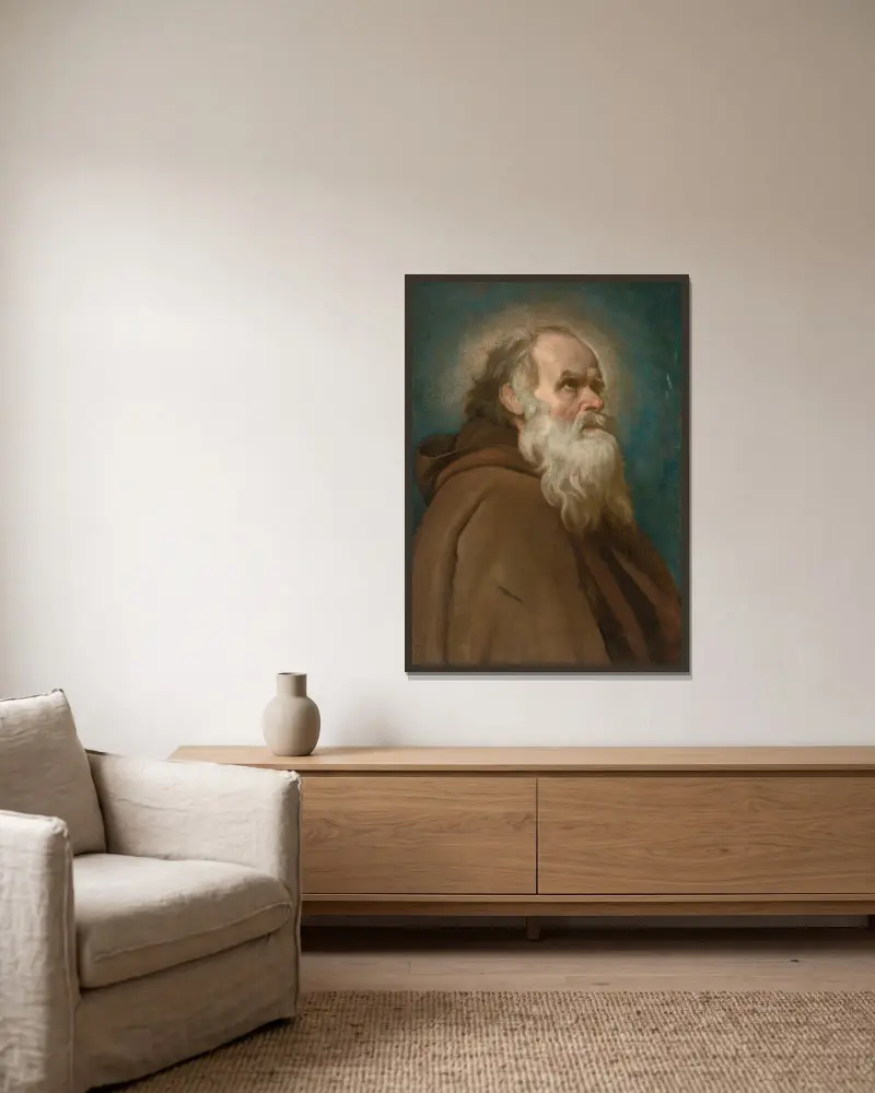 Svatý Antonín Veliký, Diego Velázquez v rámu na stěně