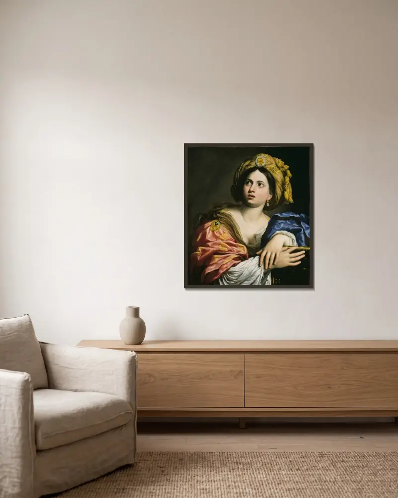 A Sibyl, Domenichino v rámu na stěně