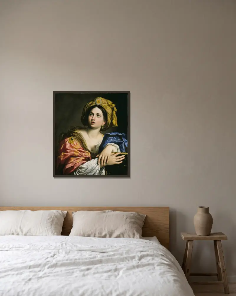 A Sibyl, Domenichino v rámu na stěně