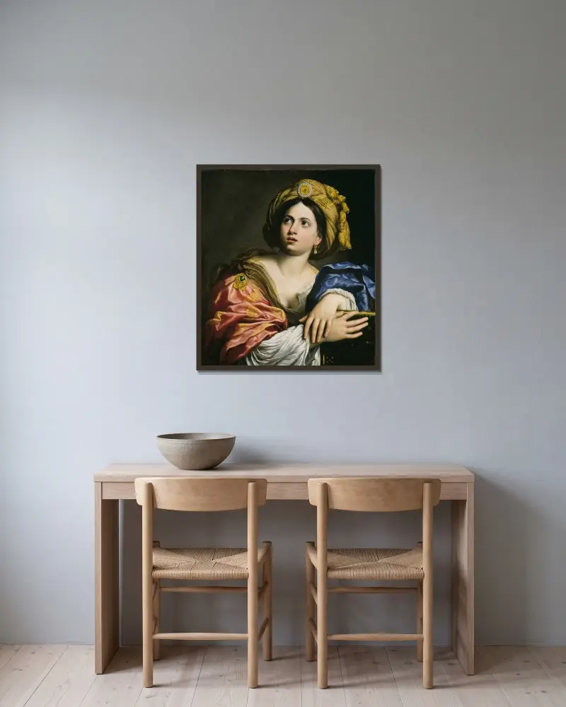 A Sibyl, Domenichino v rámu na stěně