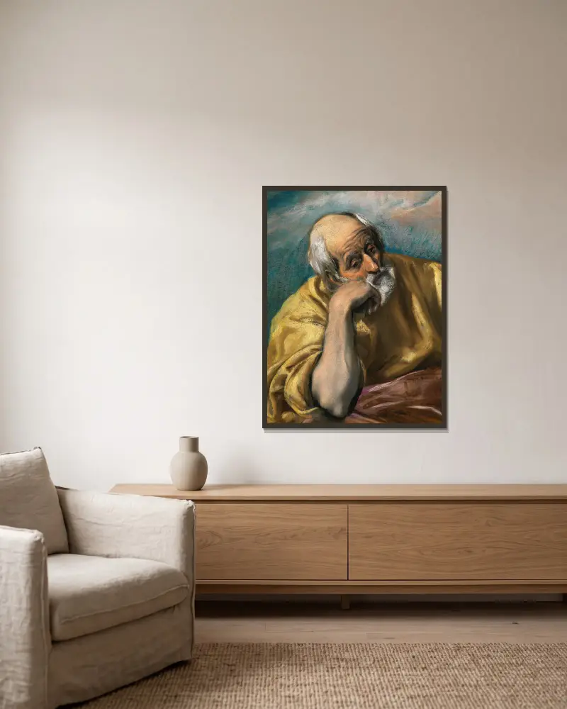 Święty Józef, El Greco (Domenikos Theotokopoulos) w ramie na ścianie