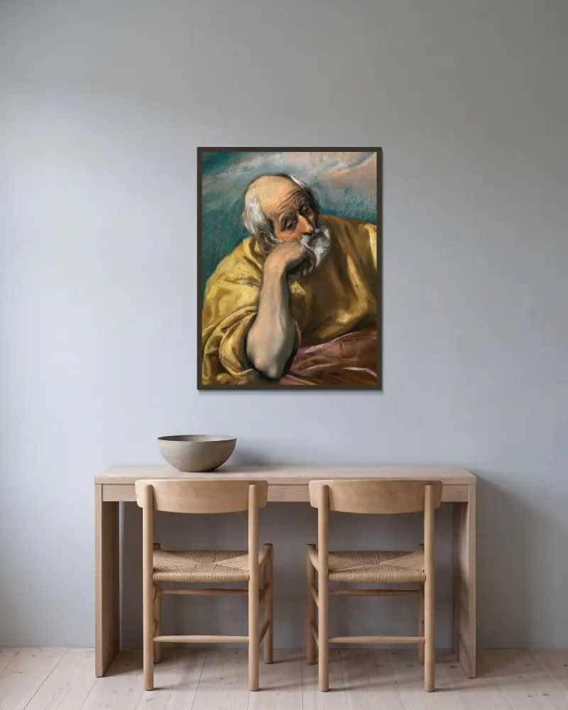 Święty Józef, El Greco (Domenikos Theotokopoulos) w ramie na ścianie