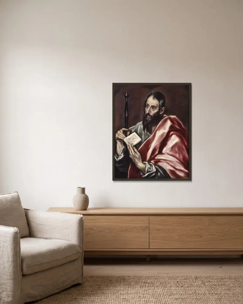 Święty Paweł, El Greco (Domenikos Theotokopoulos) w ramie na ścianie