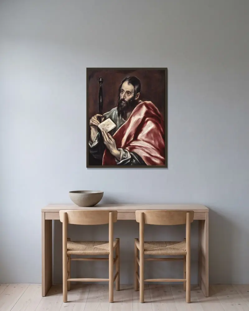 Święty Paweł, El Greco (Domenikos Theotokopoulos) w ramie na ścianie