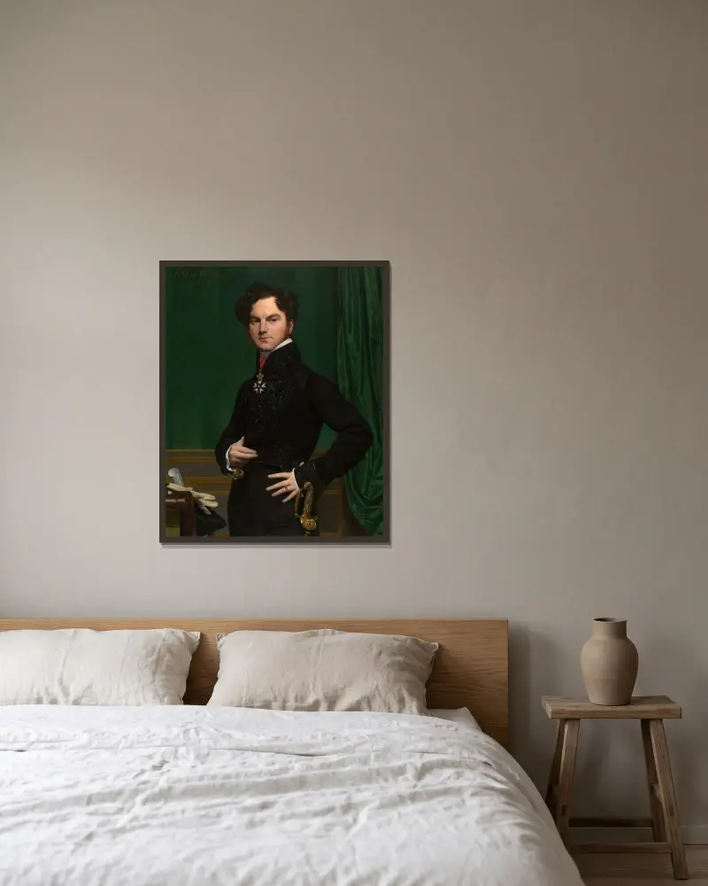 Amédée-David, Graf von Pastoret von Jean Auguste Dominique Ingres gerahmt an einer Wand