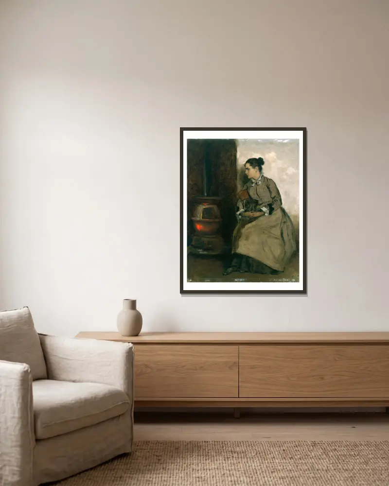 Rut, Eastman Johnson w ramie na ścianie