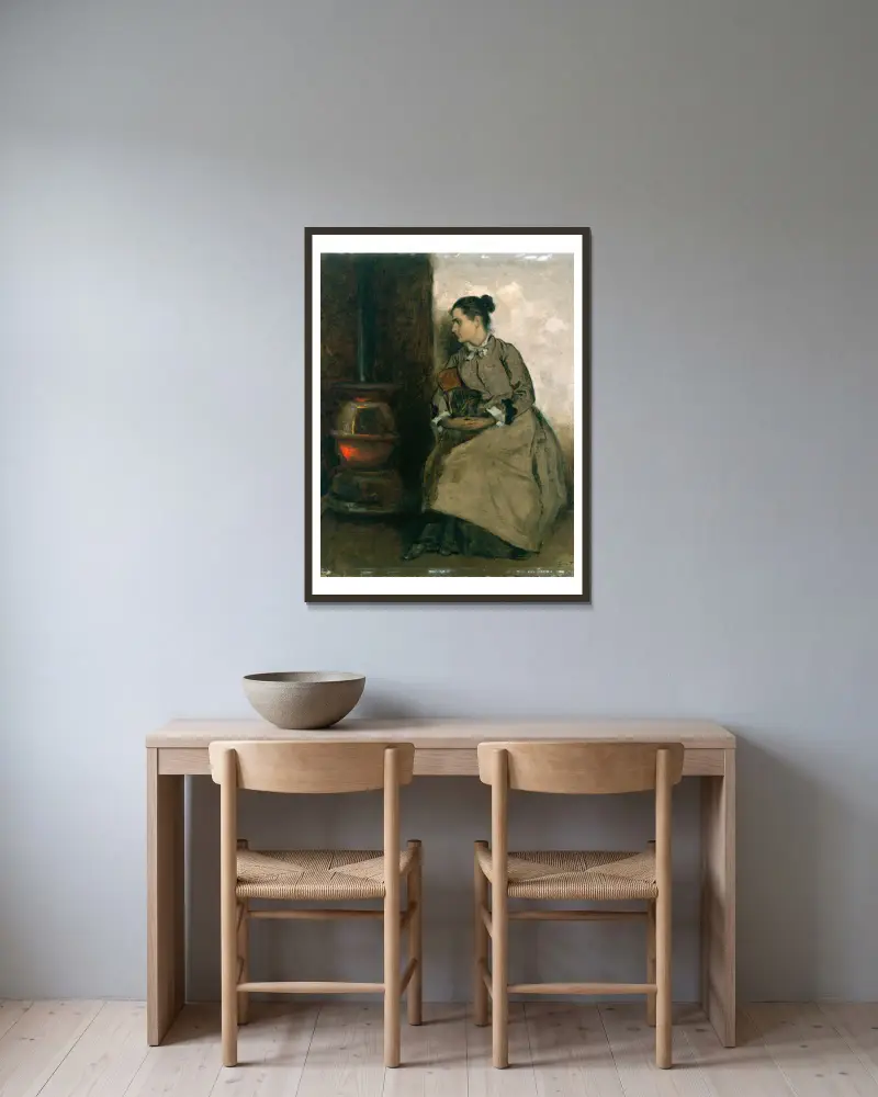 Rut, Eastman Johnson w ramie na ścianie