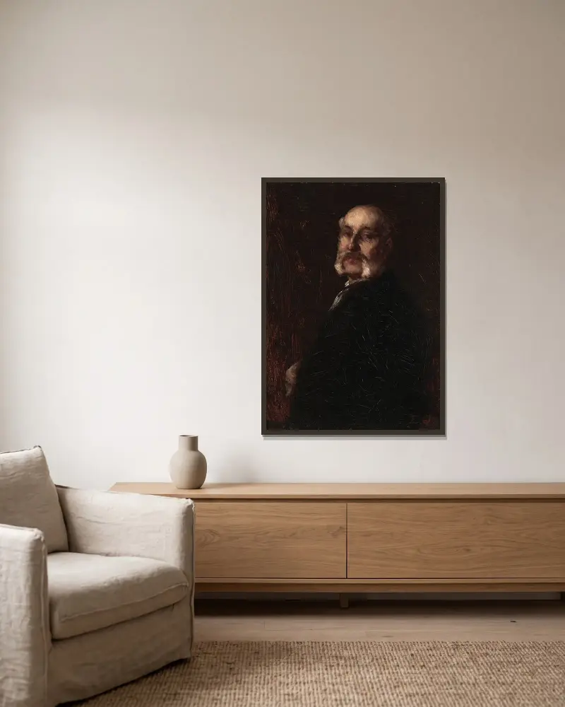 Samuel W. Rowse, Eastman Johnson v rámu na stěně