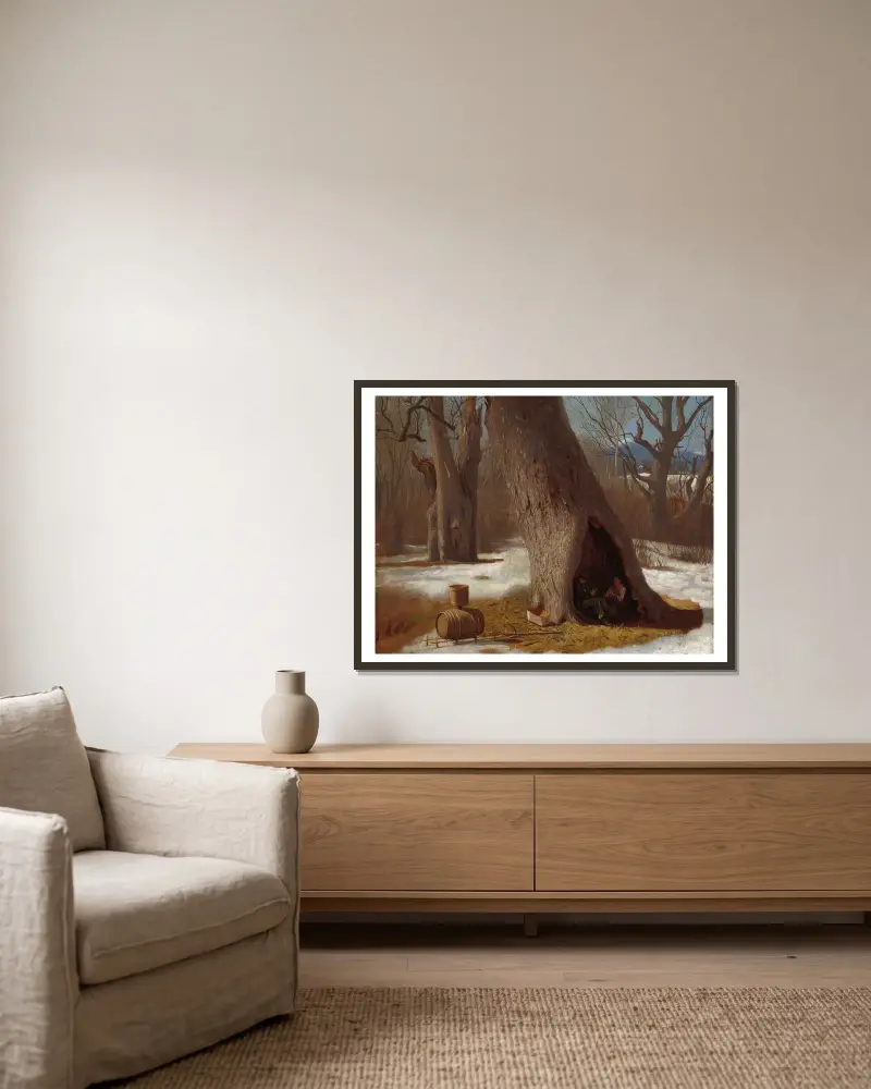 Záškoláci, Eastman Johnson v rámu na stěně