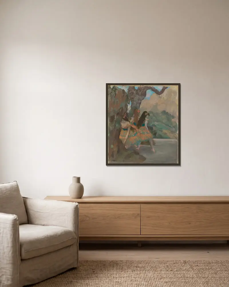 Tancerki baletowe, Edgar Degas w ramie na ścianie