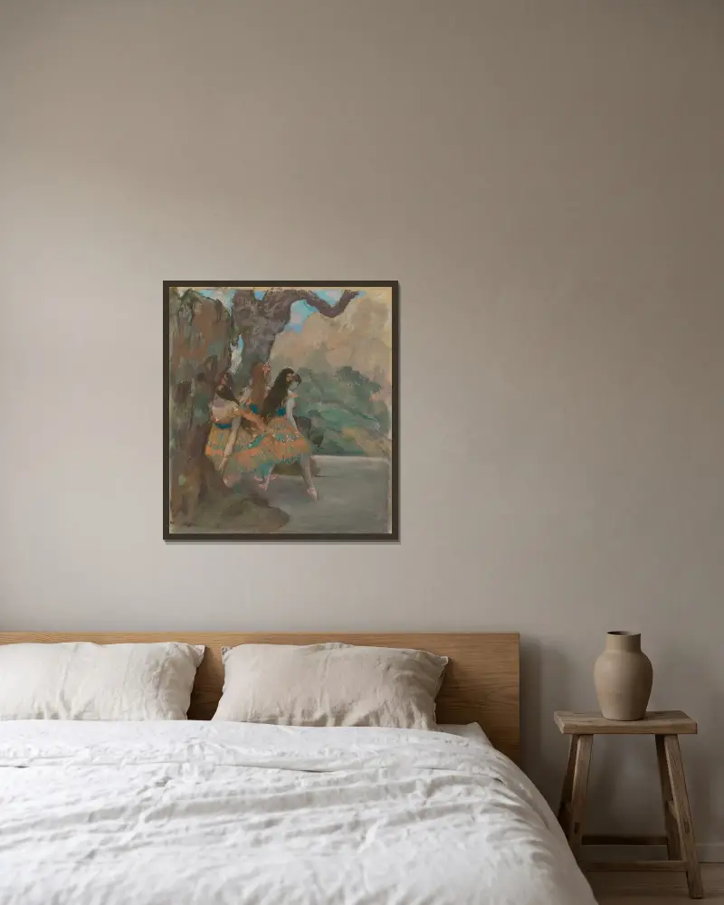 Tancerki baletowe, Edgar Degas w ramie na ścianie