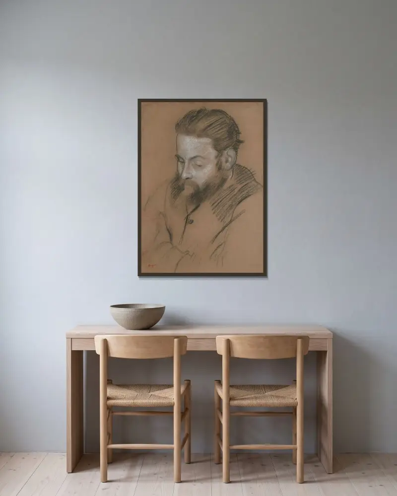 Diego Martelli, Edgar Degas v rámu na stěně