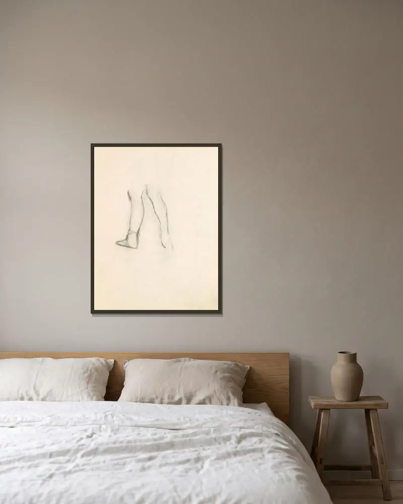 Studie figur 15, Edgar Degas v rámu na stěně