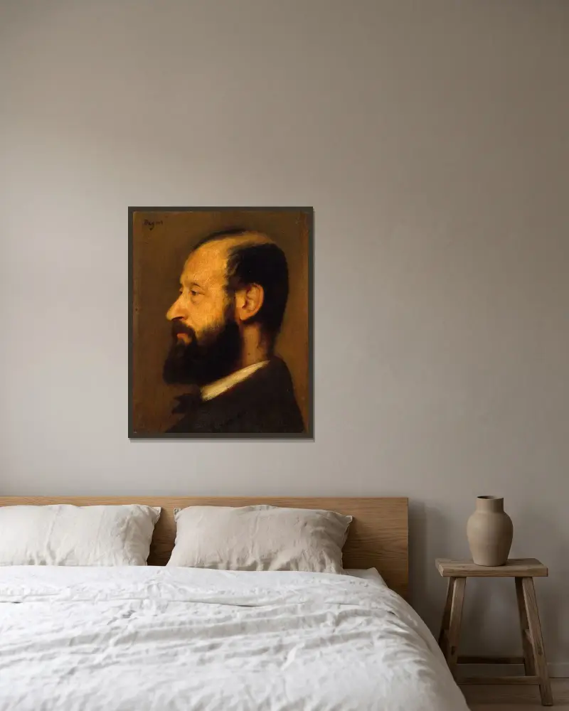 Joseph-Henri Altès von Edgar Degas gerahmt an einer Wand