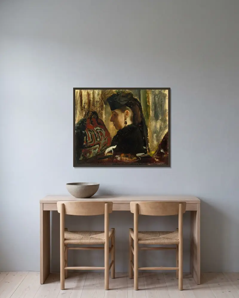 Marie Dihau (1843–1935), Edgar Degas w ramie na ścianie