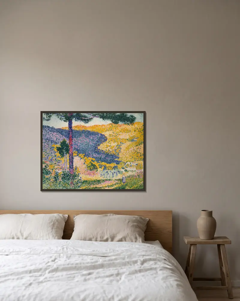 Dolina z jodłą (Cień na górze), Henri-Edmond Cross w ramie na ścianie